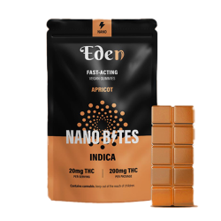 Vegan THC Nano Bites Gummies – Indica Apricot (200mg)