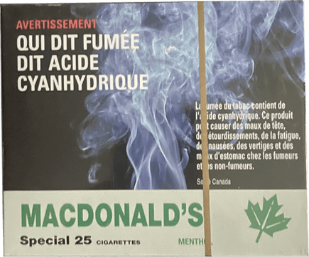 Macdonald's Menthol smooth – 25 Cigarettes