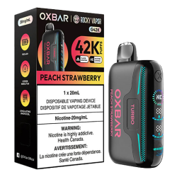 Oxbar Rocky Vapor G42K Disposable Vape — Peach Strawberry (4-Pack)